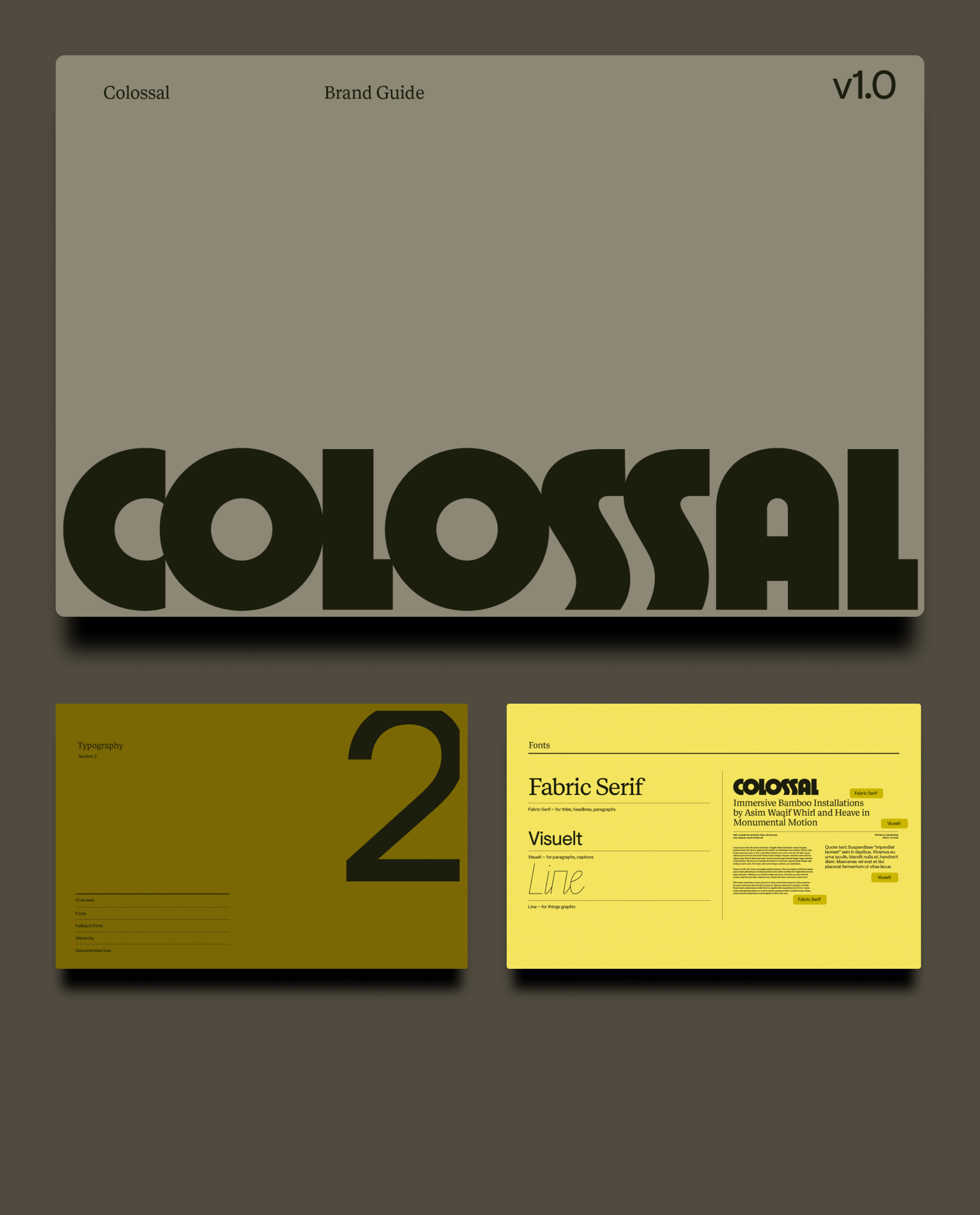 Colossal Brand Identity + Web Design | Firebelly