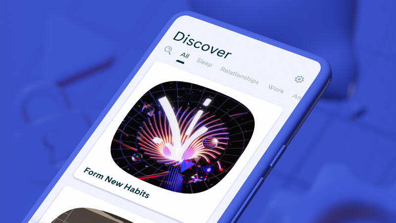 Rendering of closeup of app interface and design