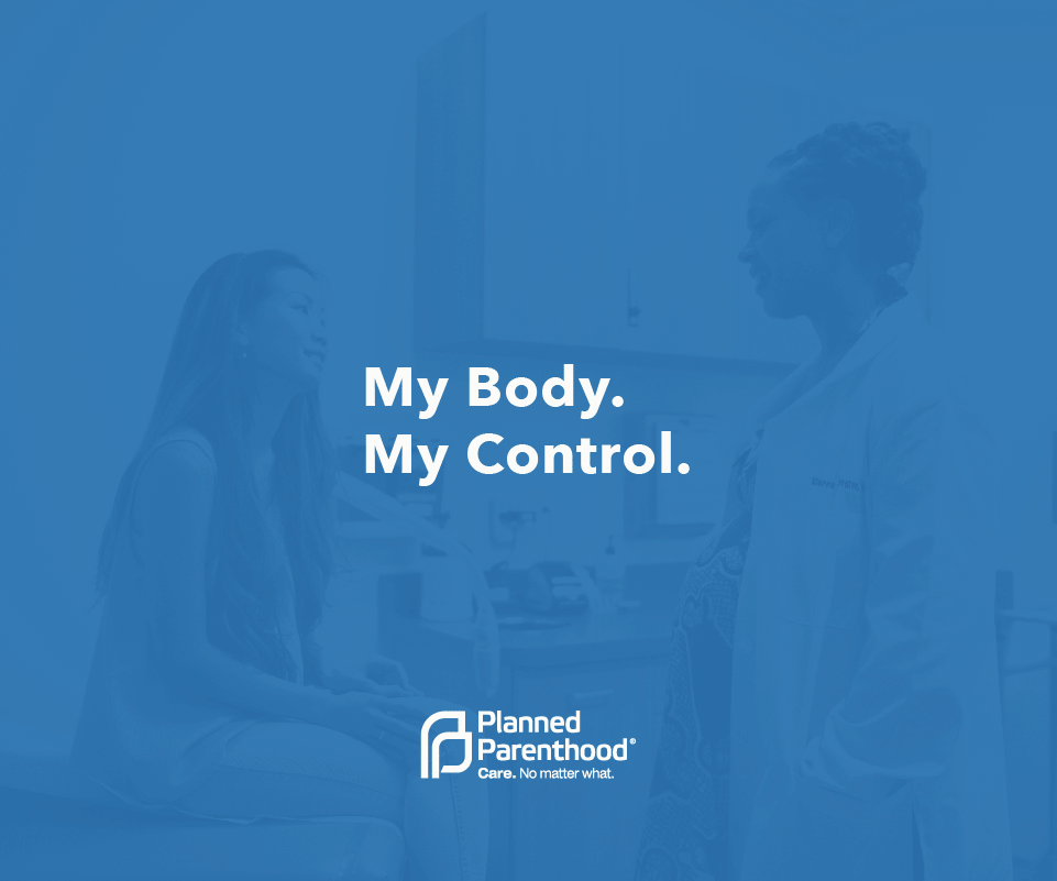 Animated graphic that says My Body My Control